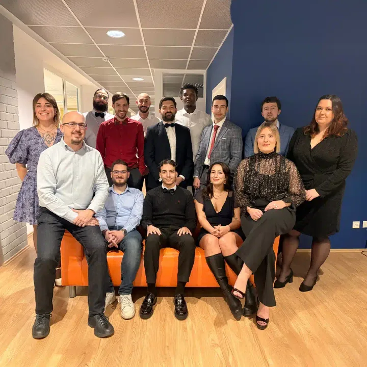 The Technology Partner team in their offices in Pontpierre, Luxembourg.